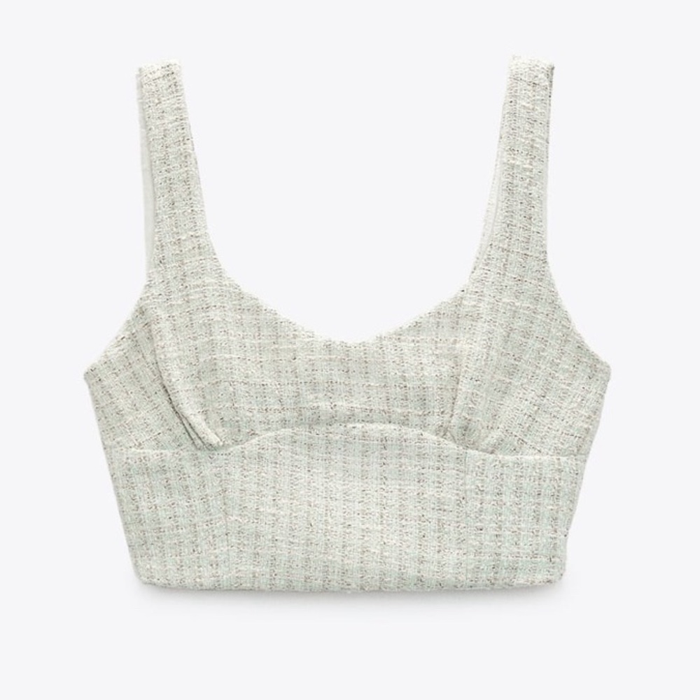 ZARA Textured Corset Top
